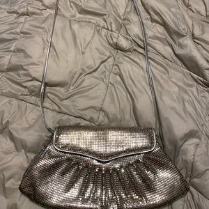 Vintage Silver mesh clutch WHITING & DAVIS evening bag / purse. Perfect!